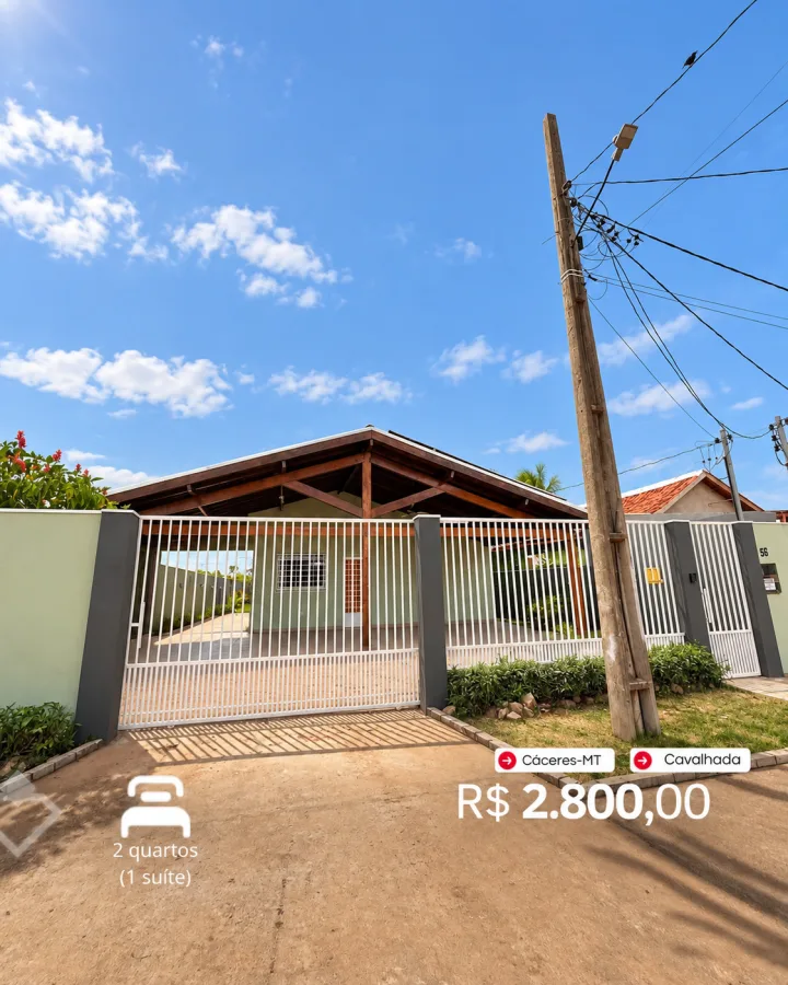 Apartamento para alugar em Cavalhada, Cáceres: Apartamento 2 quartos · Cavalhada