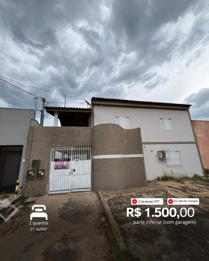 Casa para alugar em Vila Mariana, Cáceres: Casa 2 quartos · Vila Mariana